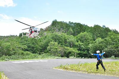 多和地区で防災航空隊の訓練が行われました（2026年7月13日）の画像