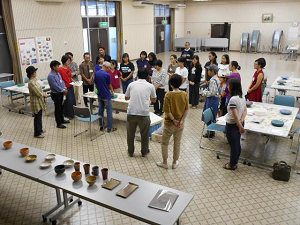 2019年9月8日（日曜日）と10月13日（日曜日）に、さぬき市津田公民館で国際交流事業「外国人と日本文化を楽しもう！（陶芸編）」が開催された際の会場の写真