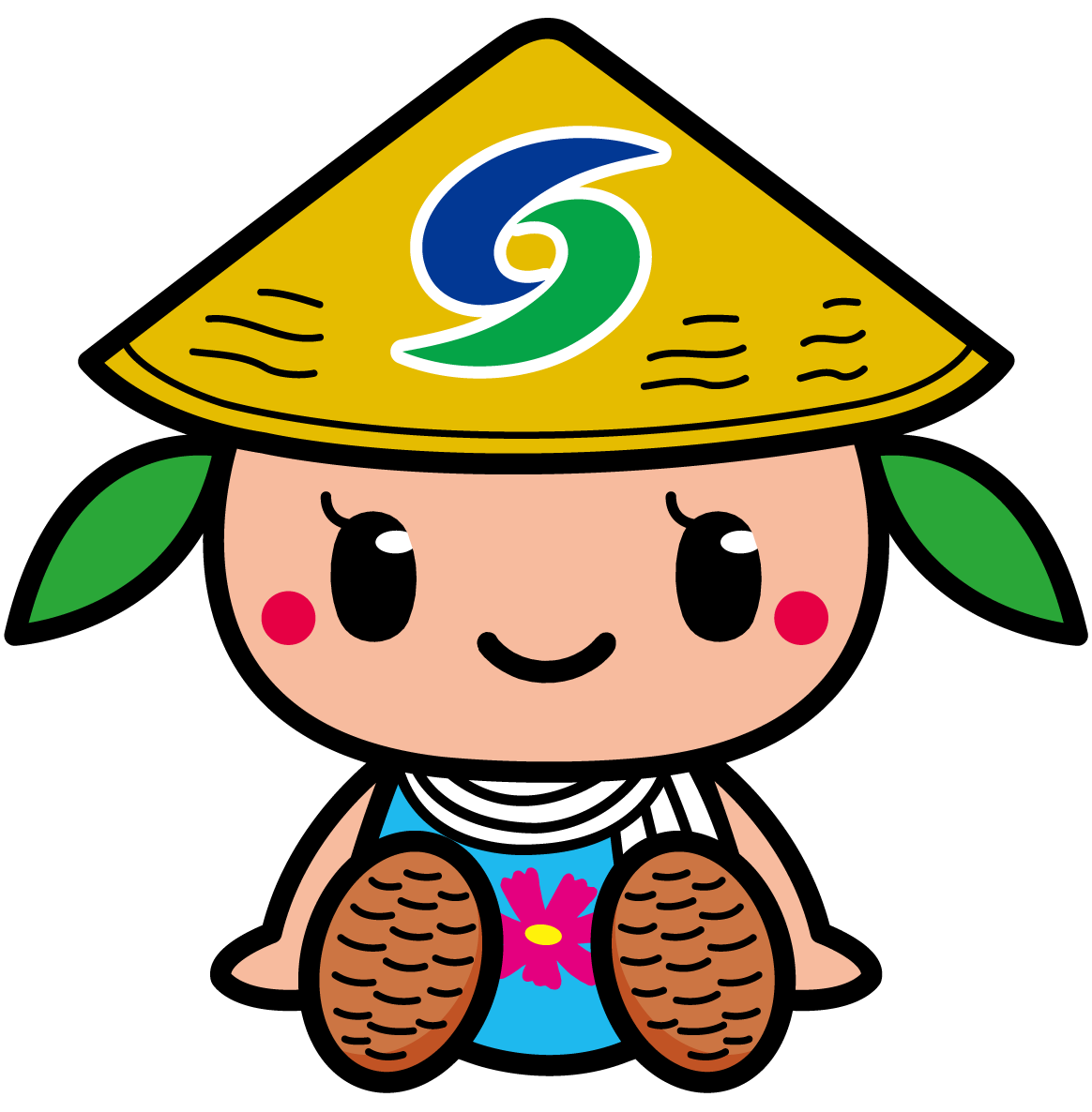 座っているさっき―カラーイラスト